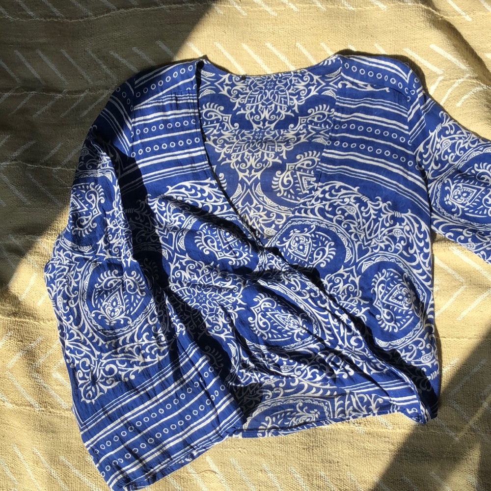 Bohemian bell sleeve top